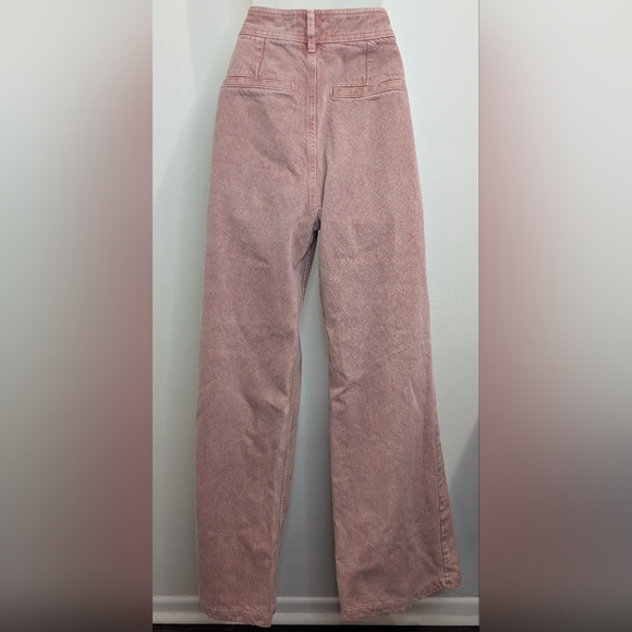 Sezane 70s Feminine Preppy Dreamy Minimalist Romantic Pink Trousers Pants 40 - Picture 7 of 11